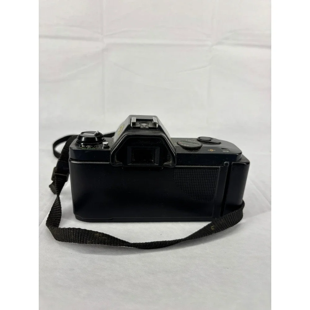Canon T50 35mm SLR Film Camera Kalimar 28-85mm Lens Vintage Black